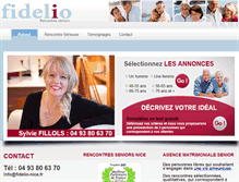 Tablet Screenshot of fidelioseniors-nice.fr